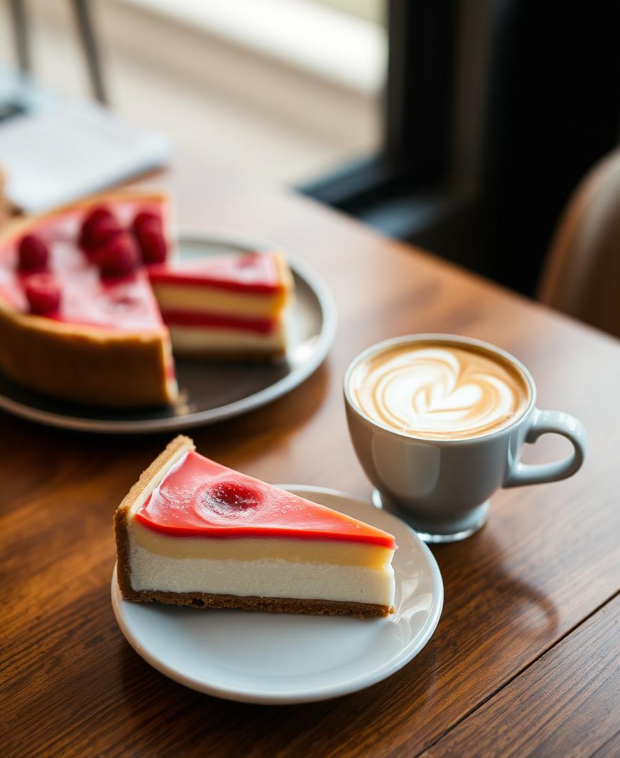 Flat White & Cheesecake